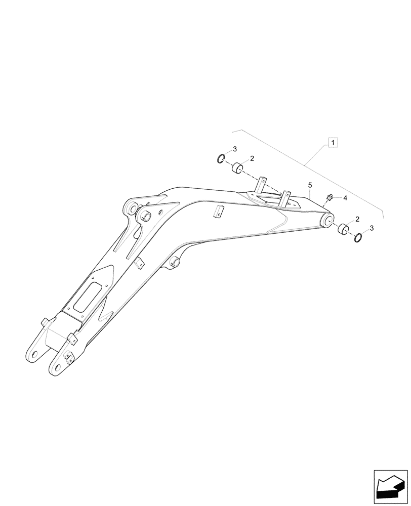 Схема запчастей Case CX17C - (84.910.010) - BOOM (1.8M) (84) - BOOMS, DIPPERS & BUCKETS