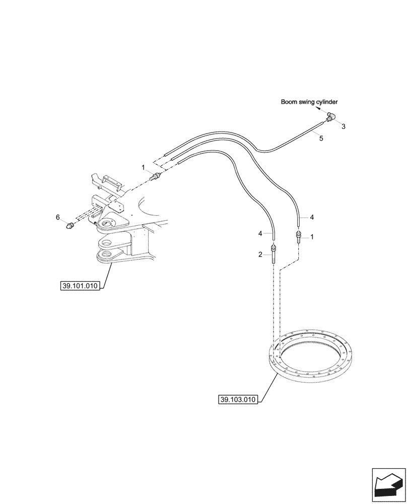 Схема запчастей Case CX37C - (71.460.010) - LUBRIFICATION LINE (71) - LUBRICATION SYSTEM