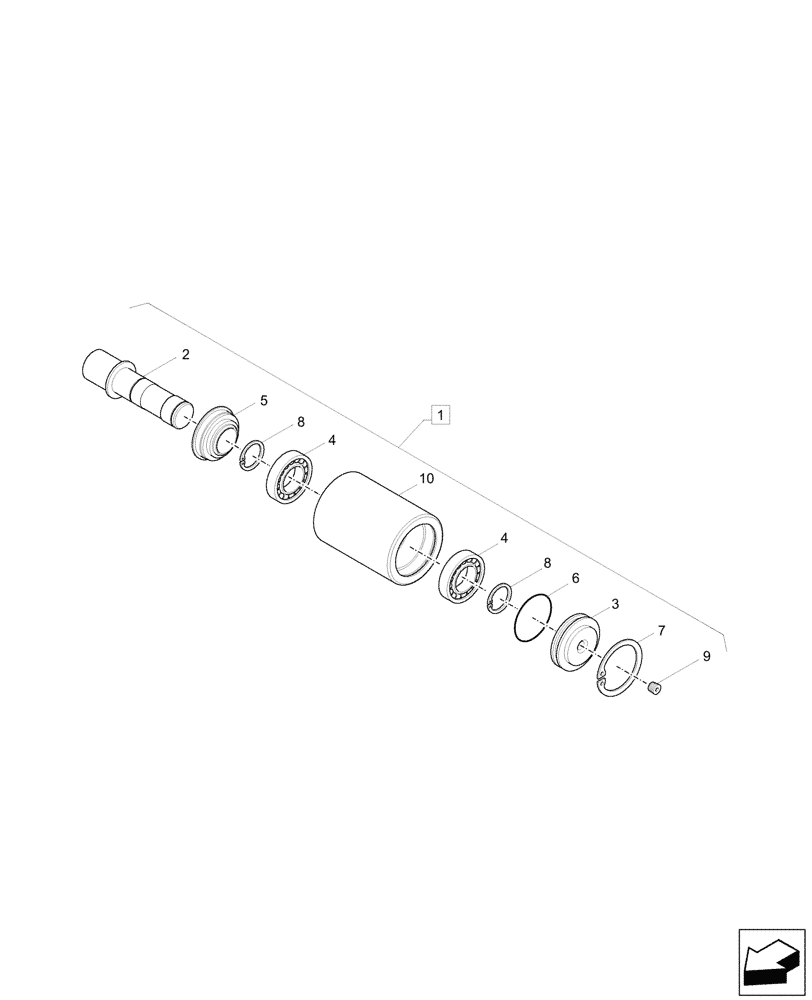 Схема запчастей Case CX37C - (48.120.010) - VAR - 9552700, 9553700 - TRACK ROLLER, UPPER (48) - TRACKS & TRACK SUSPENSION