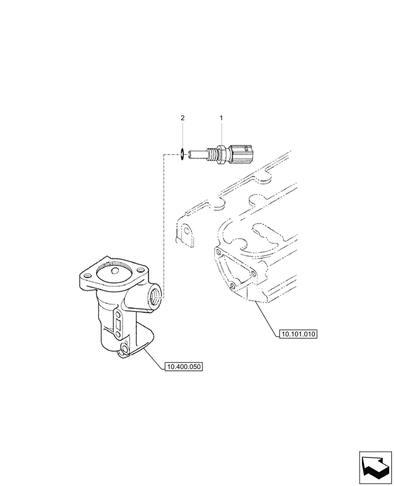 Схема запчастей Case CX17C - (55.012.010) - THERMOSTAT, SENSOR (55) - ELECTRICAL SYSTEMS