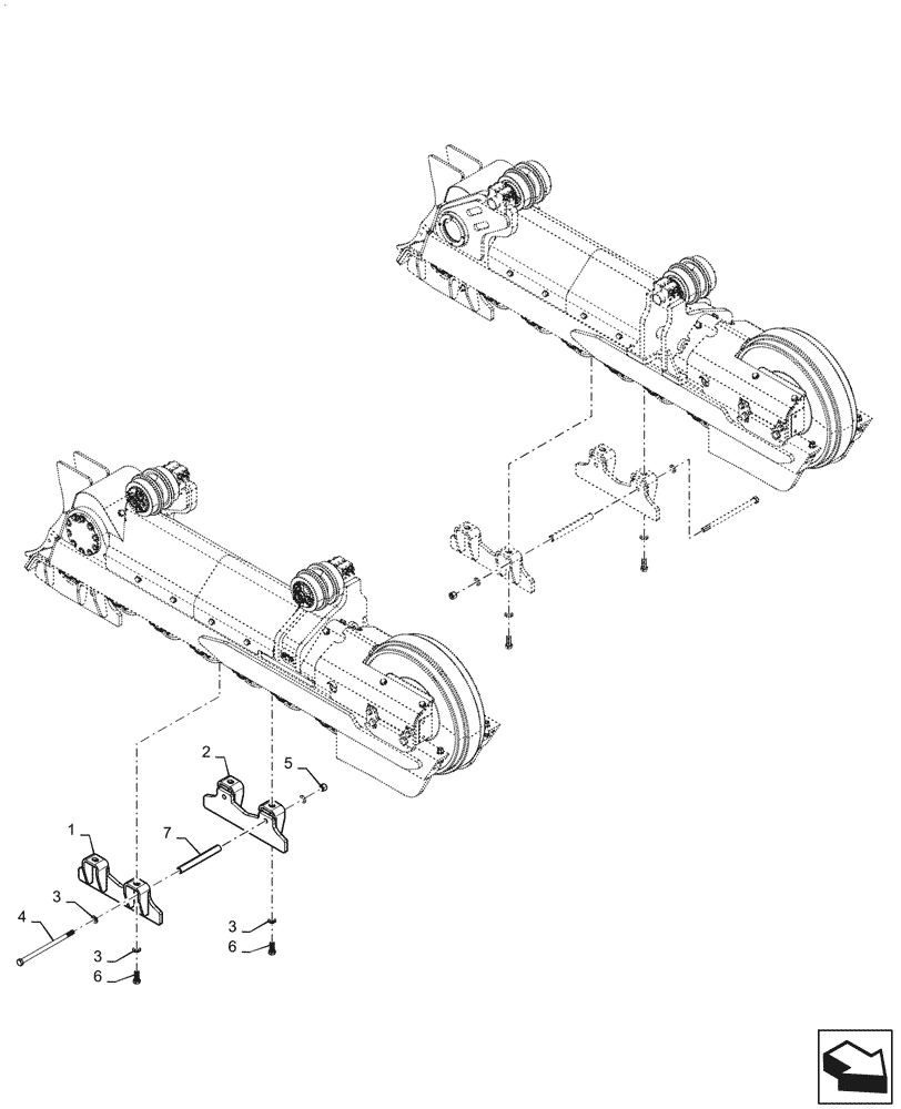 Схема запчастей Case 2050M LT PAT - (48.130.020) - VAR - 784750 - GUIDE, TRACK ASSY LT (48) - TRACKS & TRACK SUSPENSION