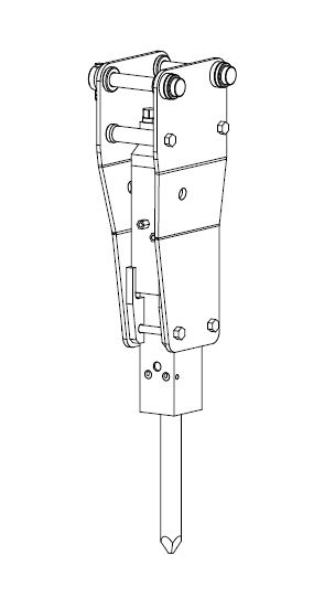 Схема запчастей Case CX55B - (95.100.050[03]) - HAMMER - 5M (95) - CE ATTACHMENTS