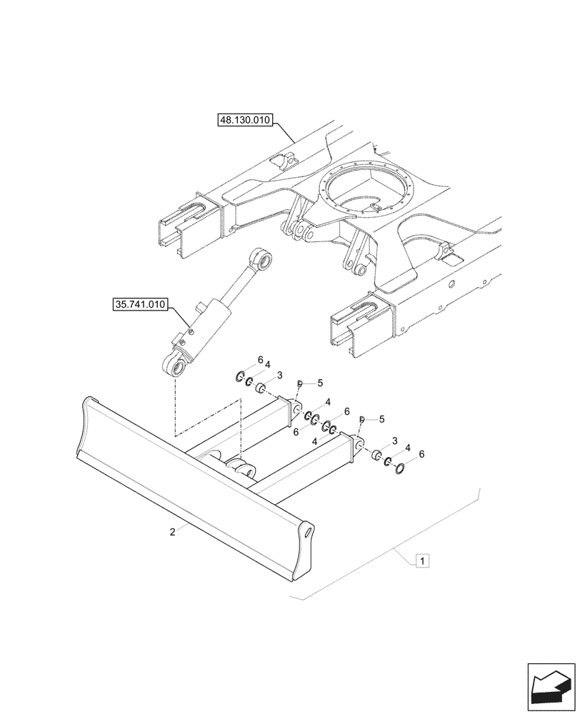 Схема запчастей Case CX37C - (86.110.010) - DOZER BLADE (86) - DOZER