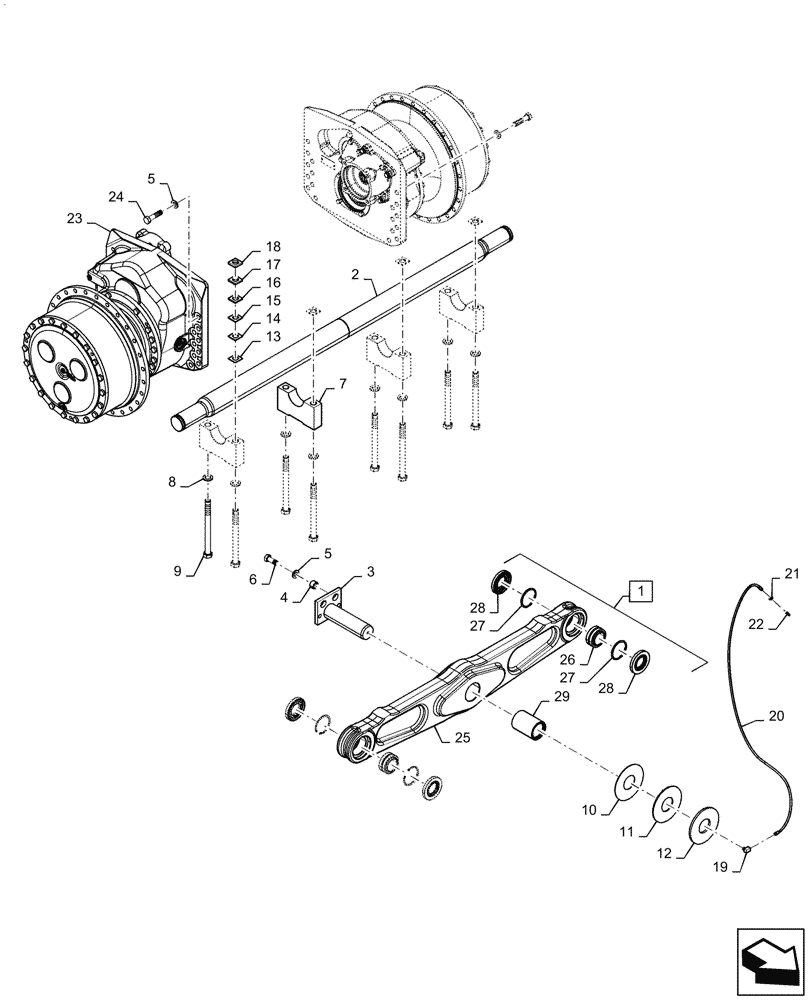 Схема запчастей Case 1150M LT - (48.110.010) - SUSPENSION , NARROW, GAUGE LT (48) - TRACKS & TRACK SUSPENSION