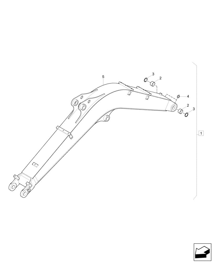 Схема запчастей Case CX37C - (84.910.010) - BOOM (2.5M) (84) - BOOMS, DIPPERS & BUCKETS