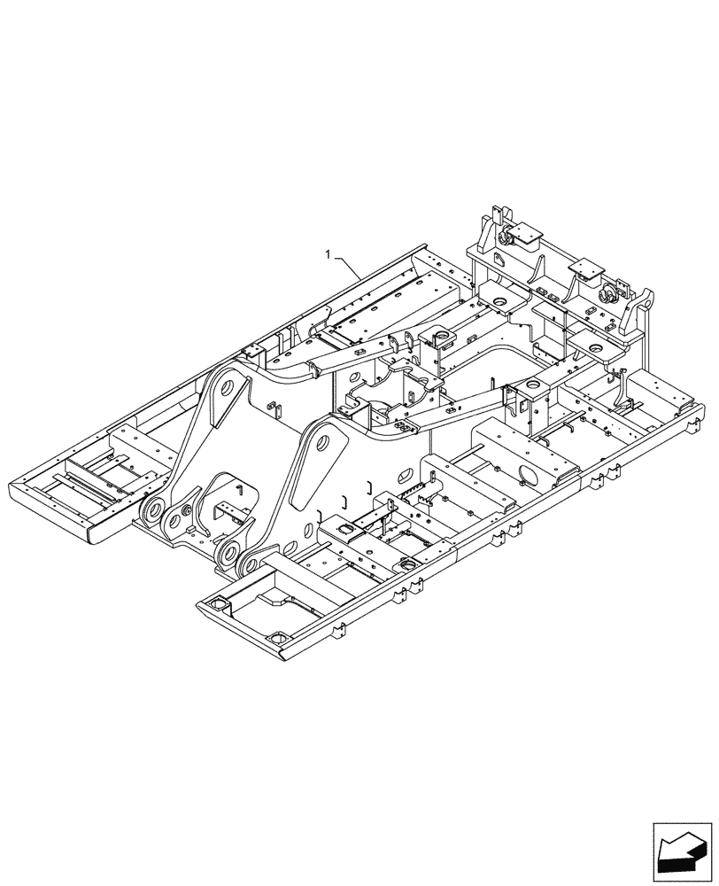 Схема запчастей Case CX750D RTC ME - (39.101.010) - UPPER FRAME (39) - FRAMES AND BALLASTING