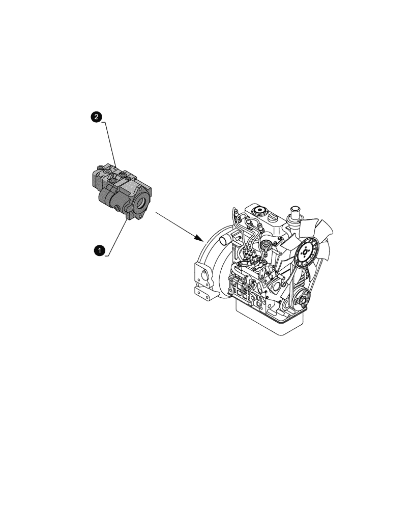 Схема запчастей Case CX17C - (05.100.04[05]) - MAINTENANCE PARTS - PUMPS (05) - SERVICE & MAINTENANCE