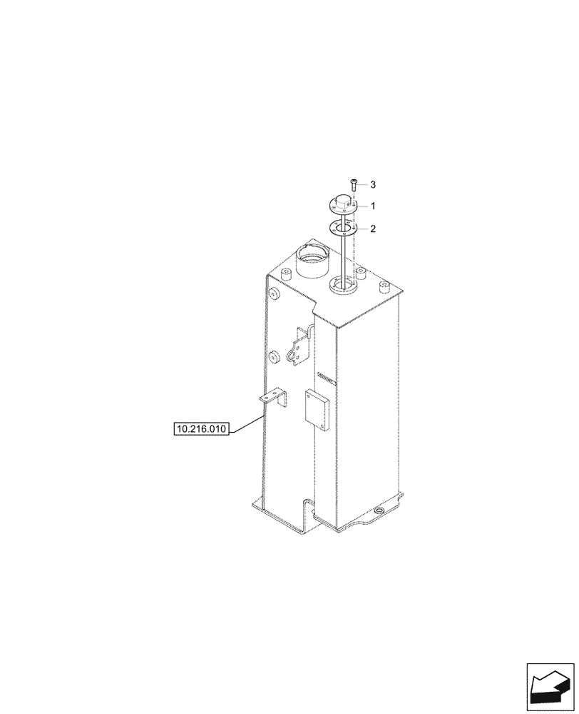 Схема запчастей Case CX37C - (55.011.010) - FUEL TANK, SENDER UNIT (55) - ELECTRICAL SYSTEMS