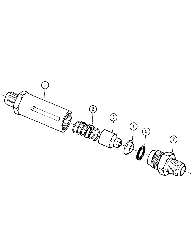 Схема запчастей Case 980 - (184) - CHECK VALVE (07) - HYDRAULIC SYSTEM