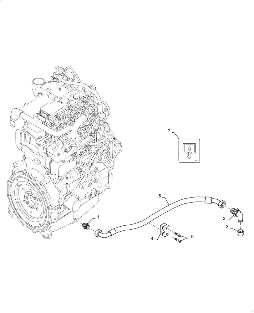 Схема запчастей Case SV208D - (10.102.010[01]) - ENGINE OIL, DRAIN (10) - ENGINE