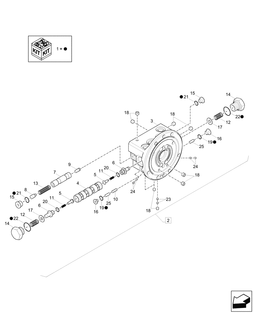 Схема запчастей Case CX17C - (35.353.020[01]) - TRAVEL MOTOR & REDUCTION GEAR, COMPONENTS - END SN NZLN51057 (35) - HYDRAULIC SYSTEMS