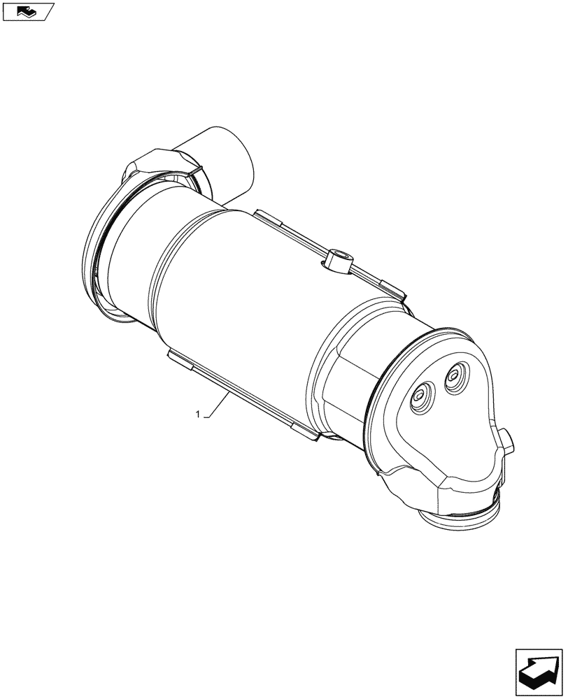 Схема запчастей Case SR210 - (10.501.AD) - PM CATALYST (10) - ENGINE