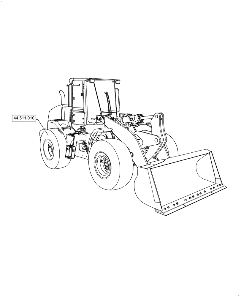 Схема запчастей Case 821G - (00.000.44[01]) - PICTORIAL INDEX - WHEELS (00) - GENERAL & PICTORIAL INDEX