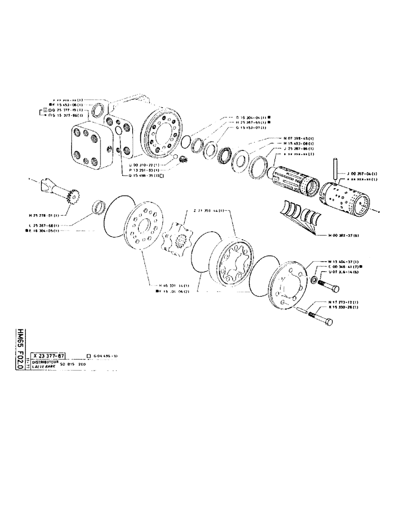 Схема запчастей Case 75P - (115) - VALVE BANK (07) - HYDRAULIC SYSTEM