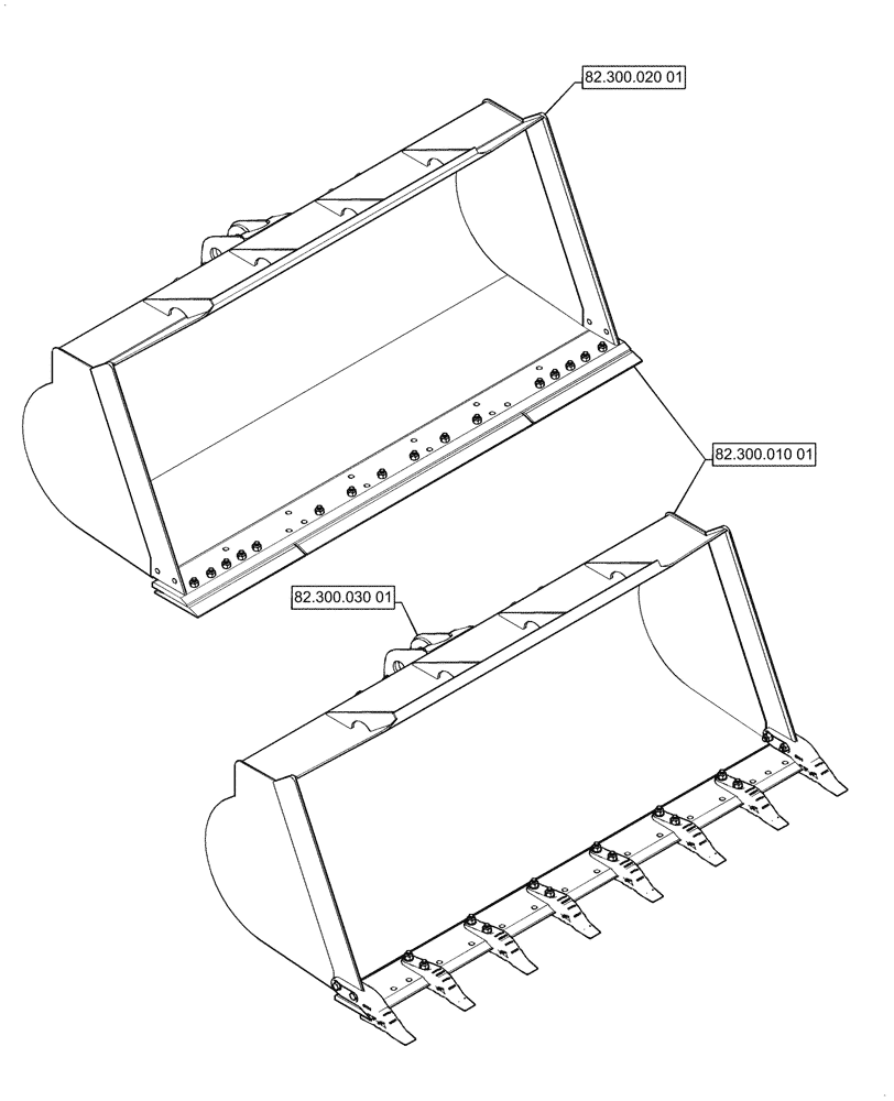 Схема запчастей Case 1021G - (82.000.00[01]) - SECTION INDEX - FRONT LOADER AND BUCKET (82) - FRONT LOADER & BUCKET