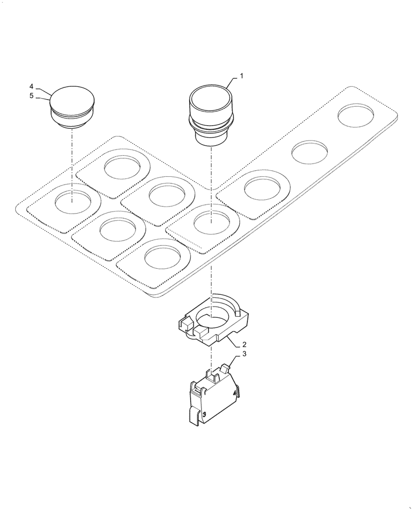 Схема запчастей Case DV210CD - (55.512.CS[01]) - CONTROL PANEL, LEFT SIDE - COMBI (55) - ELECTRICAL SYSTEMS