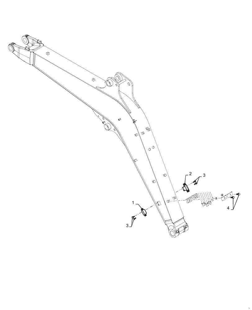 Схема запчастей Case CX36B - (35.736.AC[03]) - HYD. LINE, BOOM, NIBBLER & BREAKER (35) - HYDRAULIC SYSTEMS