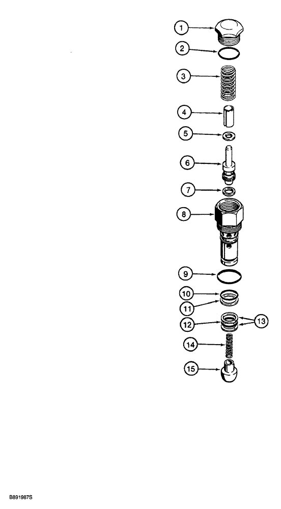 Схема запчастей Case 850G - (8-50) - CIRCUIT RELIEF VALVE (07) - HYDRAULIC SYSTEM