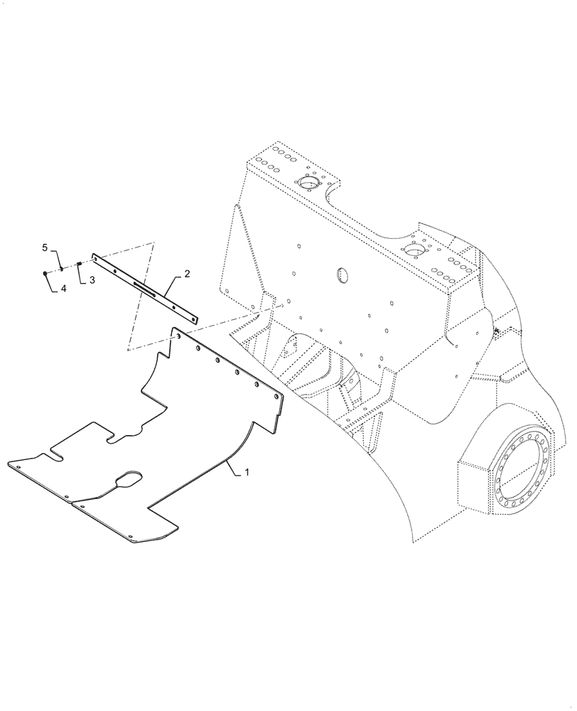 Схема запчастей Case SV208D - (90.119.010[01]) - SHIELD, LOWER, FRAME, RUBBER (90) - PLATFORM, CAB, BODYWORK AND DECALS