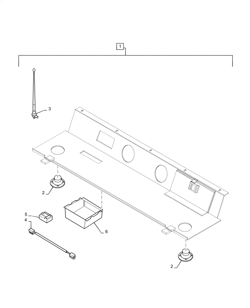 Схема запчастей Case SV208D - (55.512.010[01]) - RADIO, MOUNTING (55) - ELECTRICAL SYSTEMS