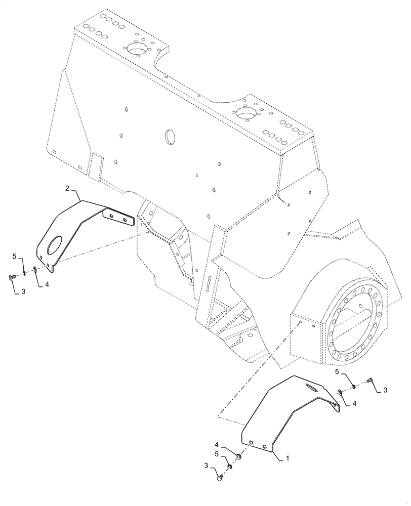 Схема запчастей Case SV208D - (39.100.050[01]) - COVER, HYDRAULIC MOTOR (39) - FRAMES AND BALLASTING