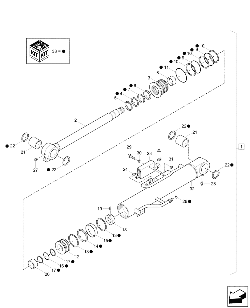 Схема запчастей Case CX37C - (35.736.020) - VAR - 747060 - BOOM CYLINDER, SAFETY VALVE, COMPONENTS (35) - HYDRAULIC SYSTEMS