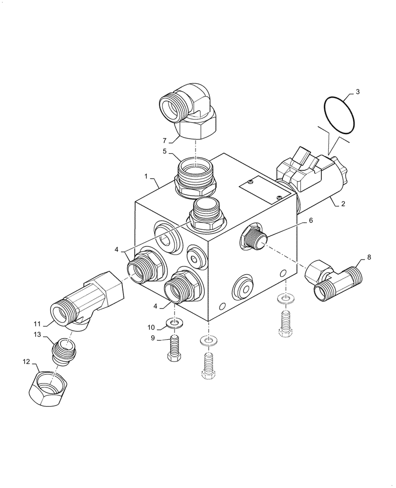 Схема запчастей Case DV26CC - (35.903.AD[01]) - VIBRATION CONTROL VALVE (35) - HYDRAULIC SYSTEMS