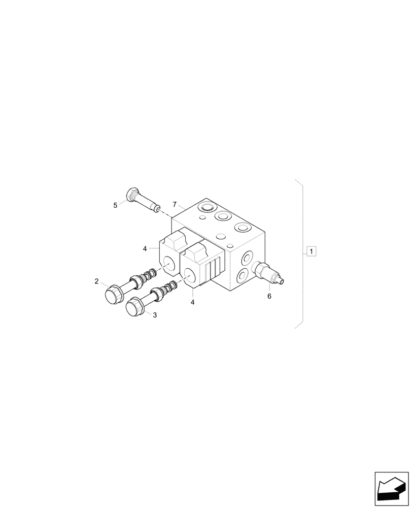 Схема запчастей Case CX37C - (35.357.070) - PILOT CONTROLS, SOLENOID VALVE, COMPONENTS (35) - HYDRAULIC SYSTEMS