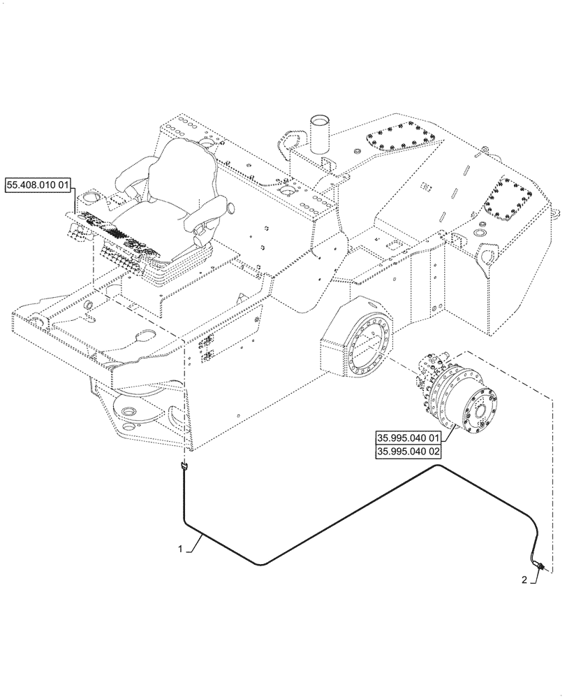 Схема запчастей Case SV208D - (55.952.010[04]) - ELECTRICAL - ACE FORCE, SPEED SENSOR (55) - ELECTRICAL SYSTEMS