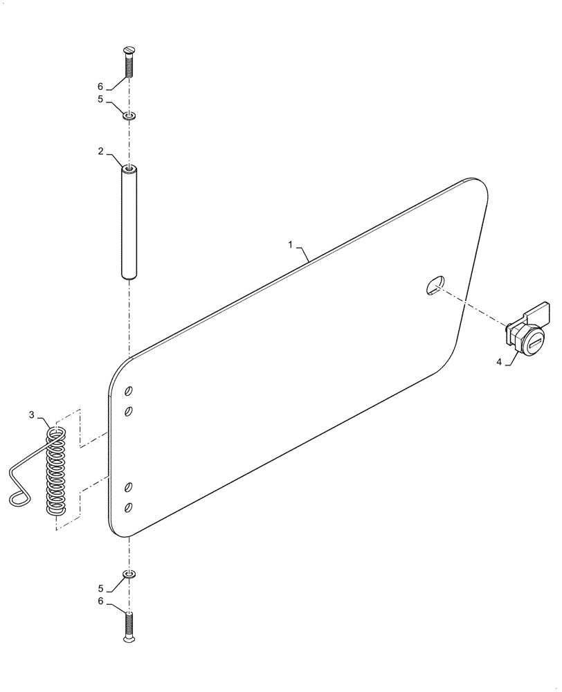 Схема запчастей Case SV208D - (90.105.020[02]) - ACCESS COVER, LH, ASSY (90) - PLATFORM, CAB, BODYWORK AND DECALS