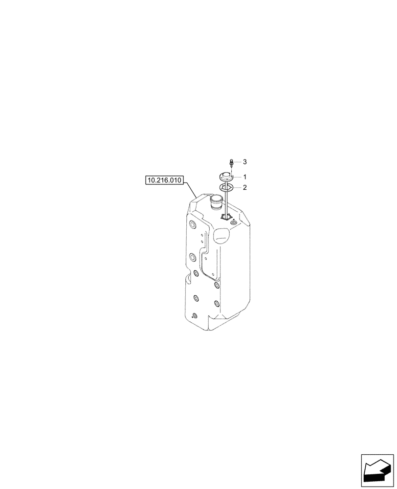 Схема запчастей Case CX33C - (55.011.010) - FUEL TANK, SENDER UNIT (55) - ELECTRICAL SYSTEMS