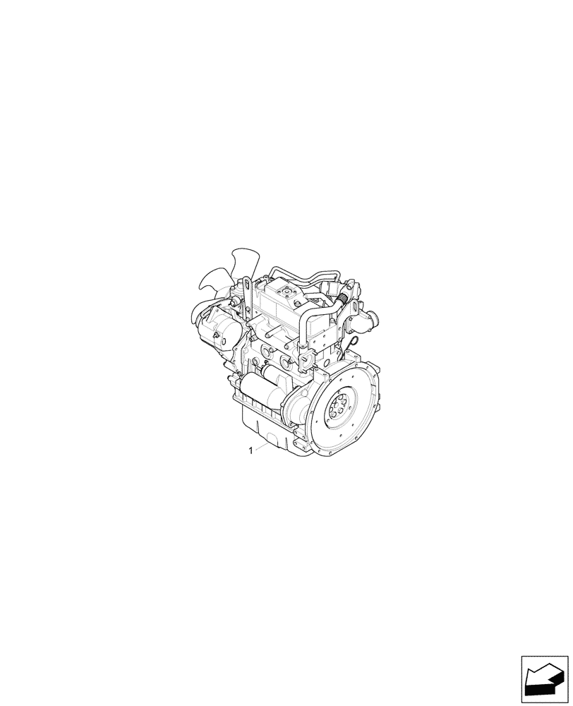 Схема запчастей Case CX33C - (10.001.010) - ENGINE (10) - ENGINE