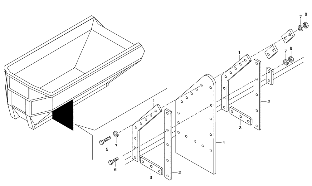 Схема запчастей Case 330 - (61A00000544[01]) - REAR MUDGUARDS (10) - Cab/Cowlings