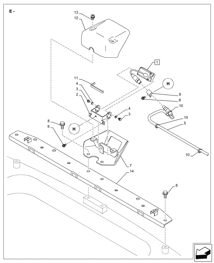 Схема запчастей Case CX750D RTC ME - (55.530.050) - VAR - 488055 - REAR VIEW CAMERA (55) - ELECTRICAL SYSTEMS