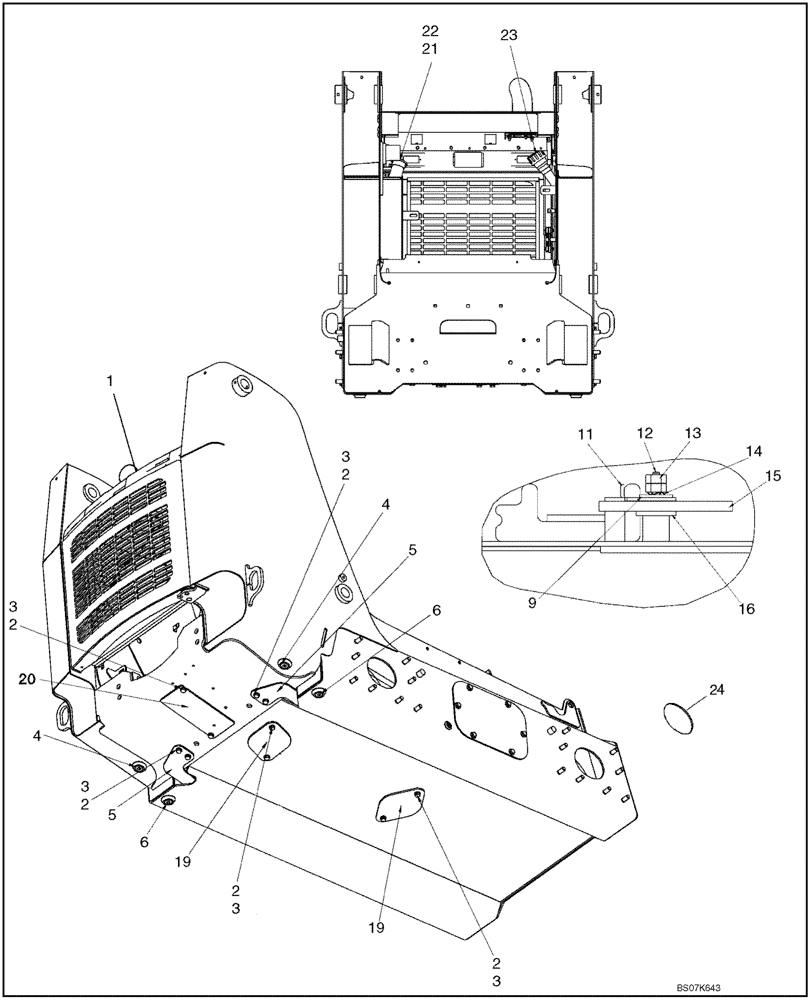 Схема запчастей Case 435 - (09-18) - CHASSIS (09) - CHASSIS