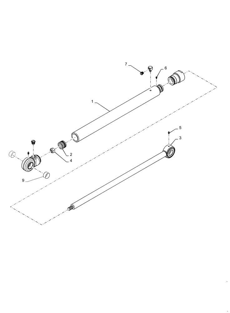 Схема запчастей Case TR320 - (35.730.01) - HYDRAULIC LIFT CYLINDER, LH & RH (35) - HYDRAULIC SYSTEMS