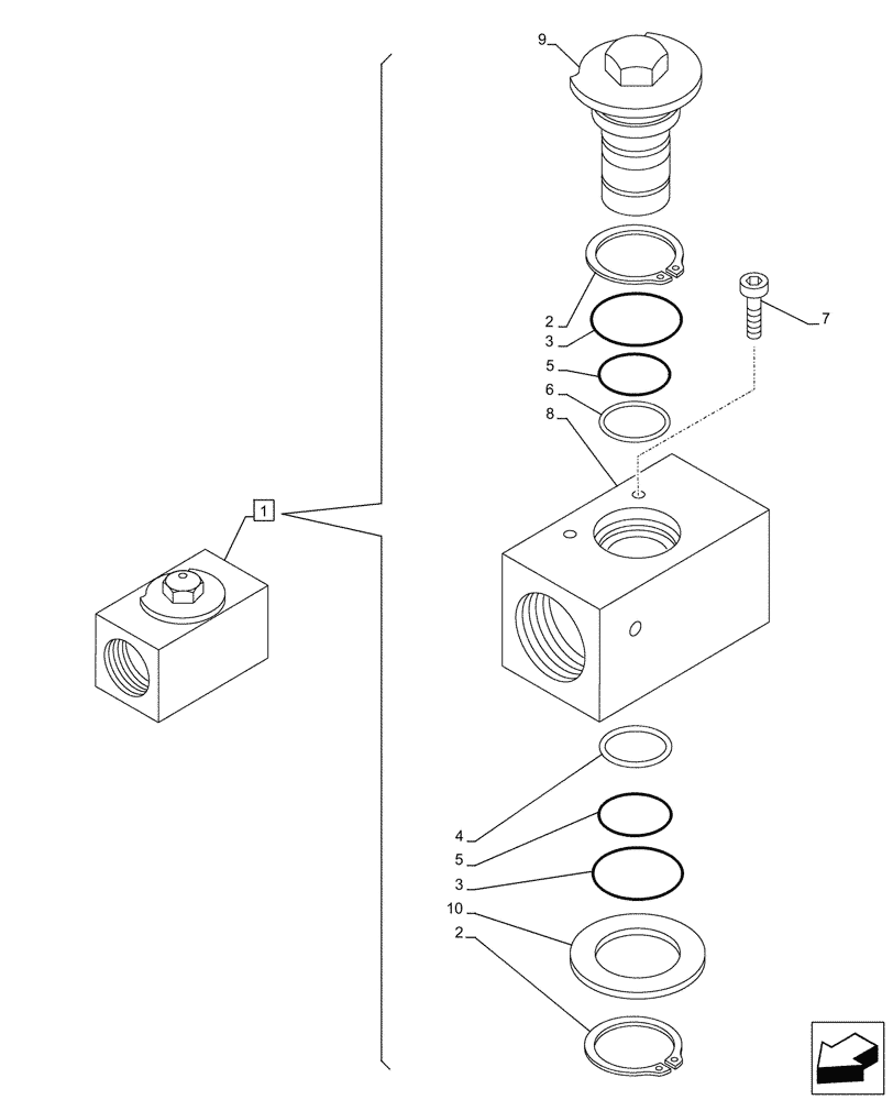 Схема запчастей Case CX245D SR LC - (35.360.190) - VAR - 461561, 461865, 461869, 461871 - ARM, STOP VALVE, HAMMER CIRCUIT, SHEARS, HIGH FLOW, COMPONENTS (35) - HYDRAULIC SYSTEMS