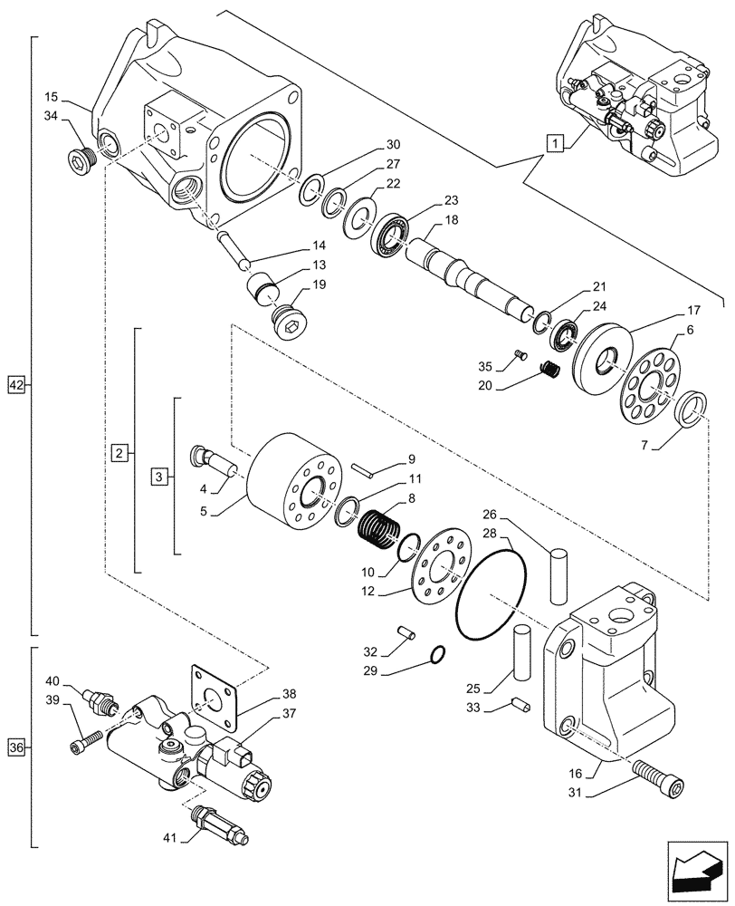 Схема запчастей Case CX750D RTC - (35.820.040) - FAN, RADIATOR, HYDRAULIC PUMP, COMPONENTS (35) - HYDRAULIC SYSTEMS