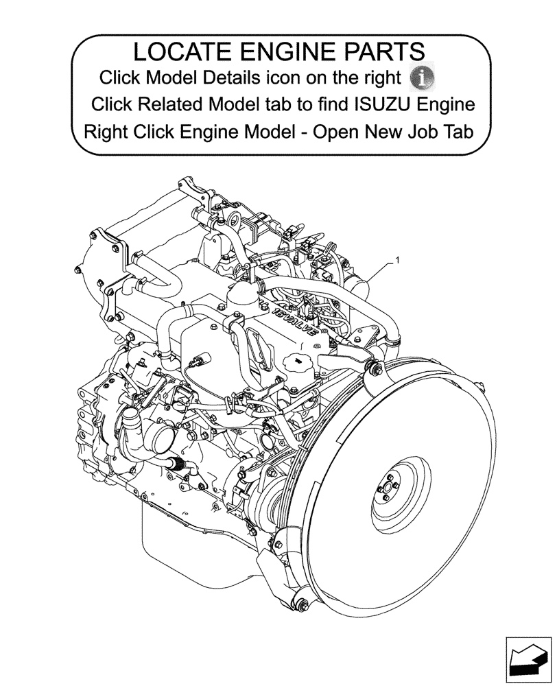 Схема запчастей Case CX245D SR LC - (10.001.010) - STD + VAR - 488034 - ENGINE, ASSY (10) - ENGINE