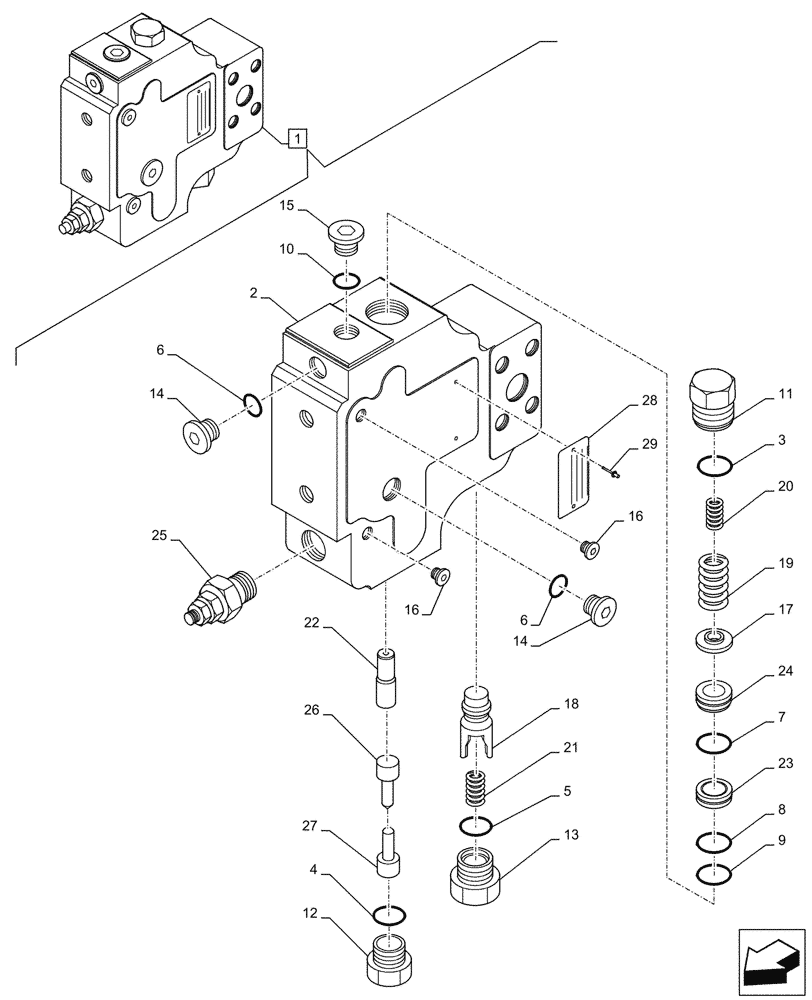 Схема запчастей Case CX245D SR LC - (35.737.050) - VAR - 481064 - ARM, CYLINDER, SAFETY VALVE, COMPONENTS (35) - HYDRAULIC SYSTEMS