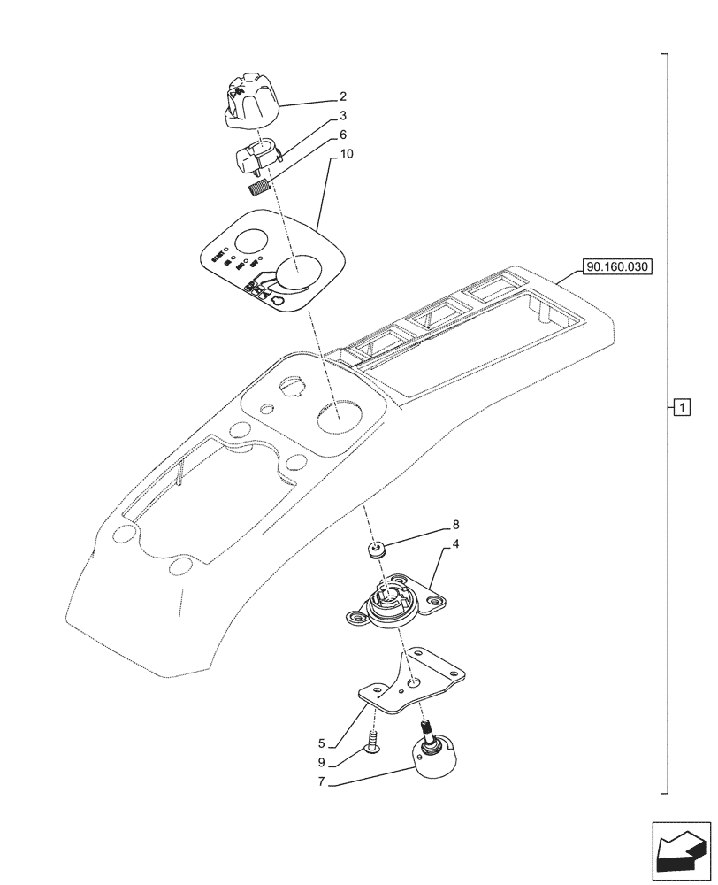 Схема запчастей Case CX245D - (55.525.010) - VAR - 488035, 781277 - ACCELERATOR, POTENTIOMETER (55) - ELECTRICAL SYSTEMS