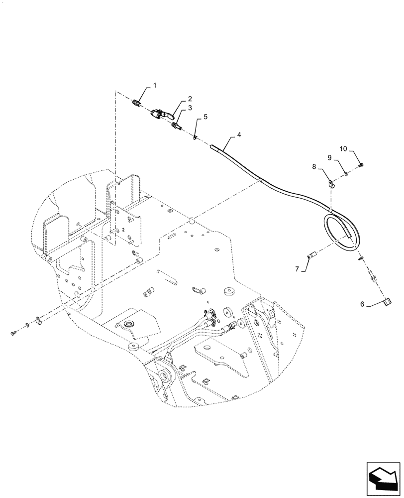 Схема запчастей Case 850M WT - (10.400.040) - VAR - 784729 - DRAIN LINE, FUEL LINE, COOLING SYSTEM LINE (10) - ENGINE