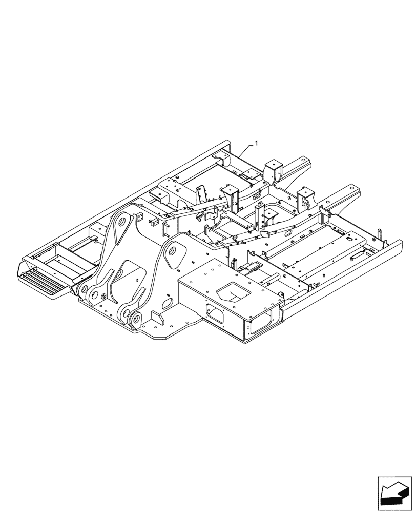 Схема запчастей Case CX290D LC SL - (39.101.010) - UPPER, FRAME (39) - FRAMES AND BALLASTING