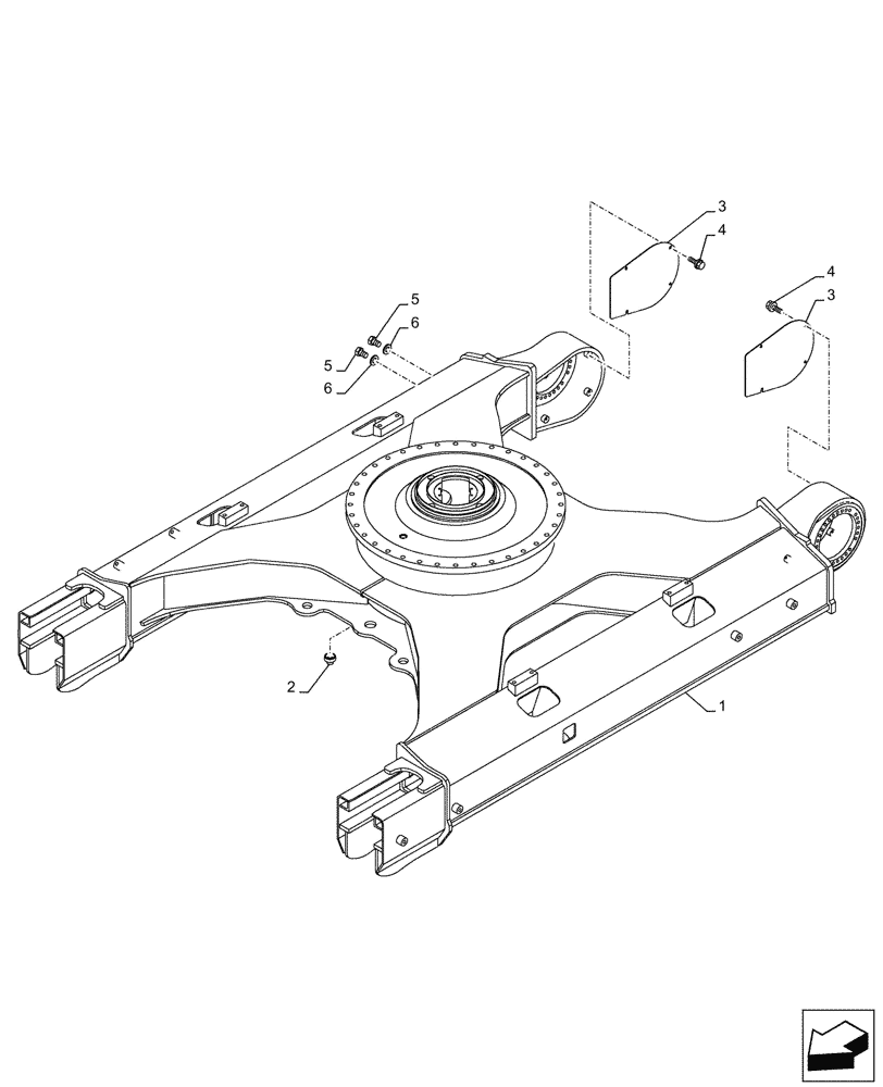 Схема запчастей Case CX290D LC SL - (48.130.010) - FRAME, LOWER (48) - TRACKS & TRACK SUSPENSION