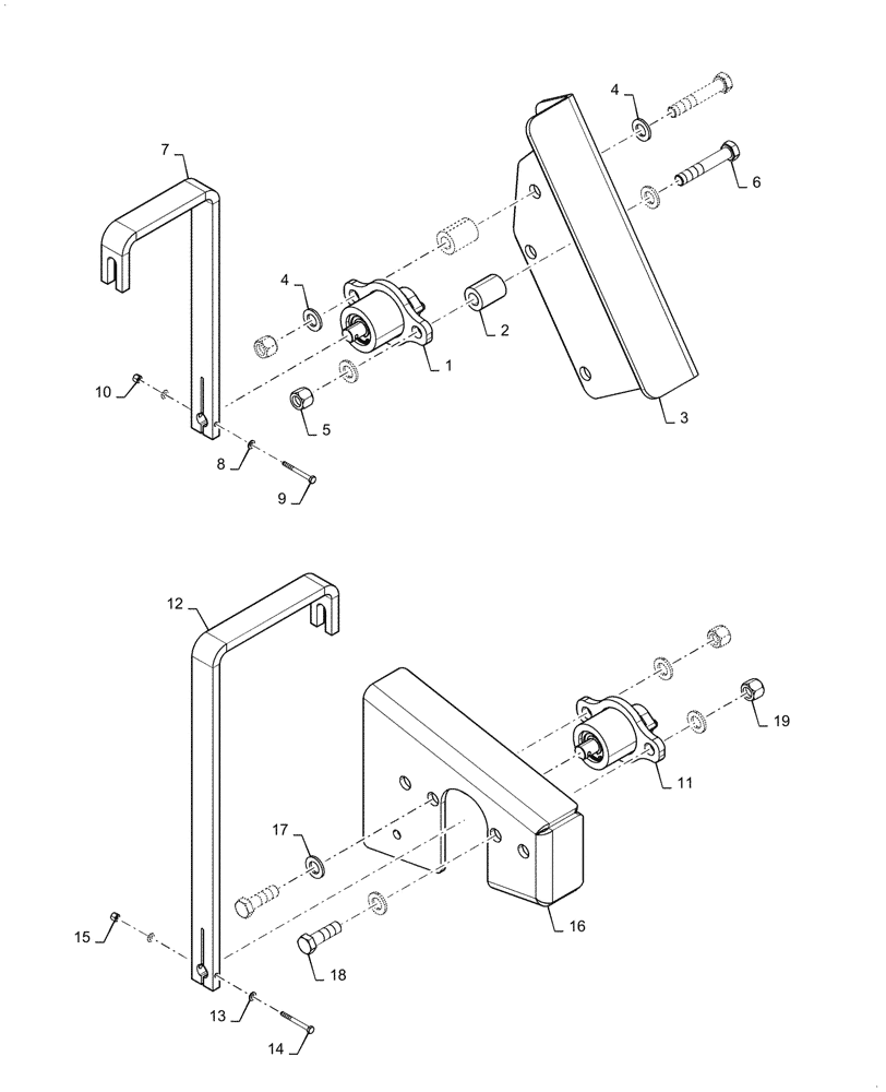 Схема запчастей Case 821G - (55.425.020) - ELECTROHYDRAULIC SENSOR ASSEMBLY, LIFT AND TILT Z-BAR (55) - ELECTRICAL SYSTEMS