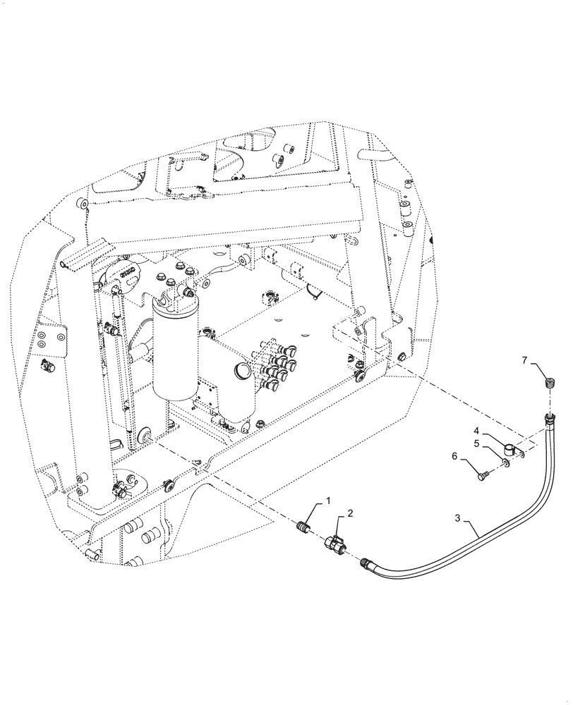 Схема запчастей Case 850M WT - (10.400.050) - VAR - 784729 - DRAIN, HYDRAULIC OIL (10) - ENGINE