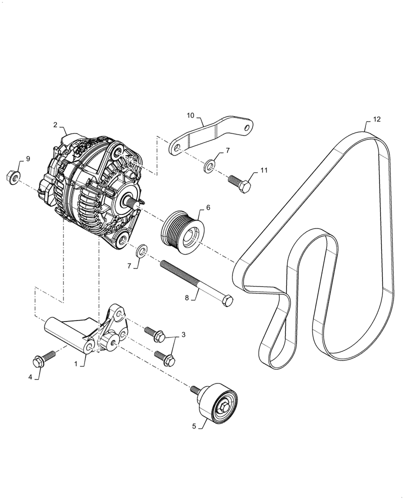 Схема запчастей Case 750M WT - (55.301.010) - VAR - 784818 - ALTERNATOR (55) - ELECTRICAL SYSTEMS