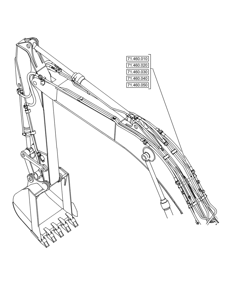 Схема запчастей Case CX750D RTC - (00.000.071) - PICTORIAL INDEX - LUBRICATION SYSTEM (00) - GENERAL & PICTORIAL INDEX