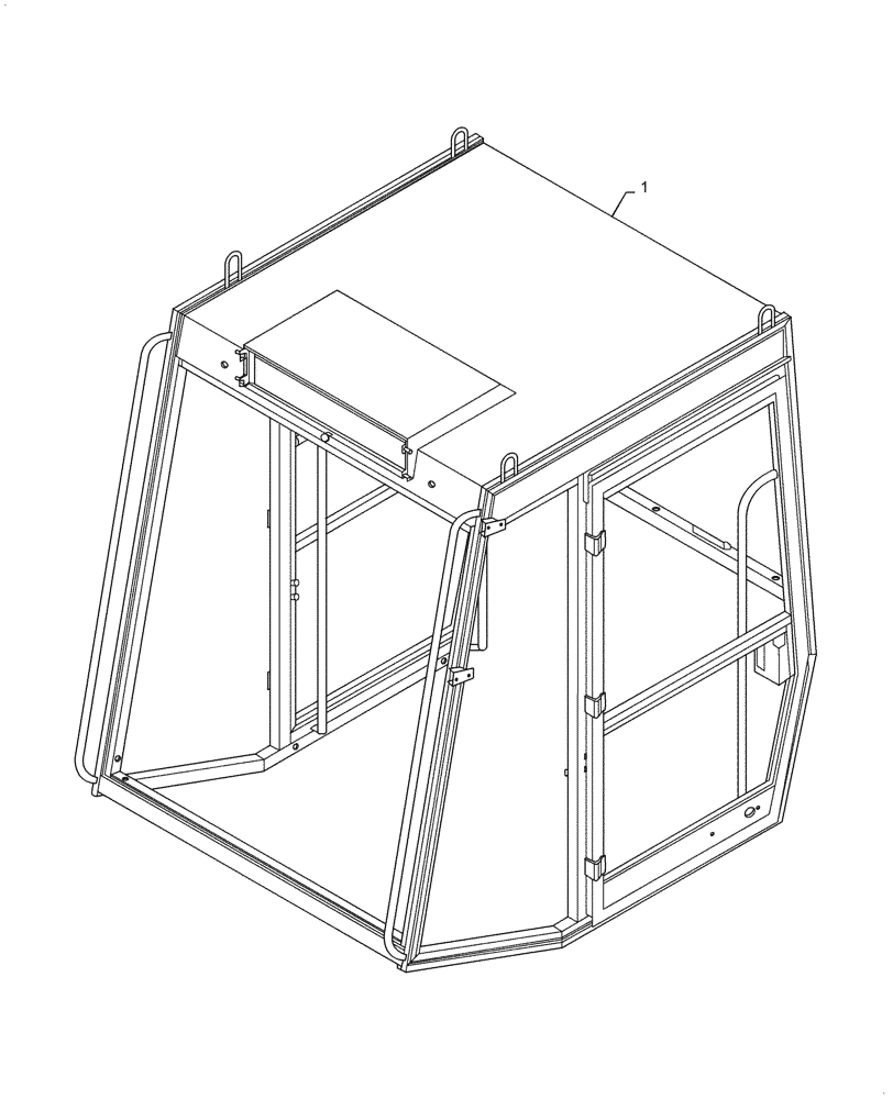 Схема запчастей Case SV208D - (90.150.010[01]) - CAB, FRAME (90) - PLATFORM, CAB, BODYWORK AND DECALS