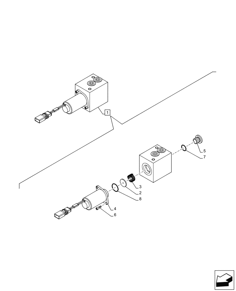 Схема запчастей Case CX290D LC MH - (35.360.060) - VAR - 461872 - SOLENOID VALVE, AUXILIARY CIRCUIT, SHEARS, W/ ELECTRICAL PROPORTIONAL CONTROL (35) - HYDRAULIC SYSTEMS